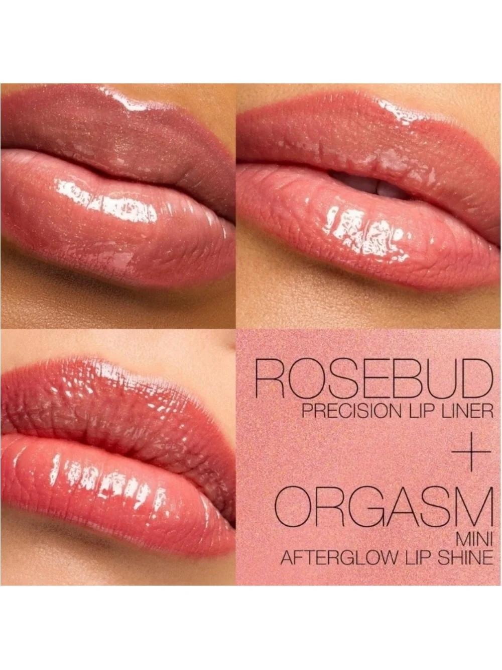 NARS LIMITED EDITION LINE & SHINE LIP DUO;—ROSEBUD / ORGASM